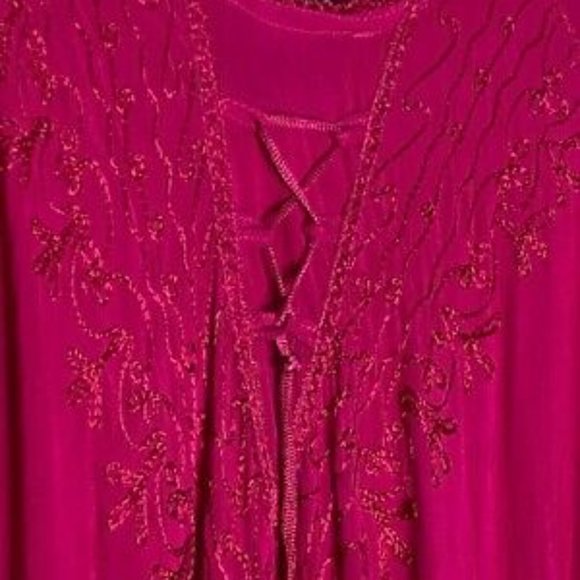 Adorable cotton gauze summer dress/beach cover up. Free size - Picture 11 of 12